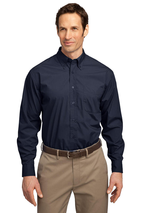 Port Authority Men's Long Sleeve Easy Care Soil Resistant Shirt. S607 Mens Apparel Shirts & Tops