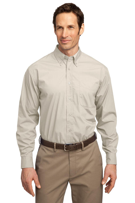 Port Authority Men's Long Sleeve Easy Care Soil Resistant Shirt. S607 Mens Apparel Shirts & Tops