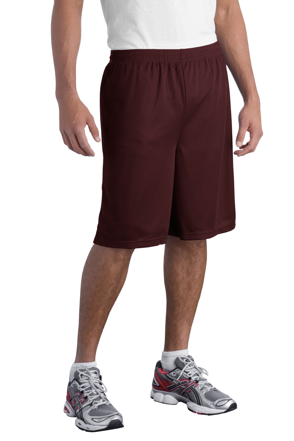 Sport-Tek Men's Long Mesh Short