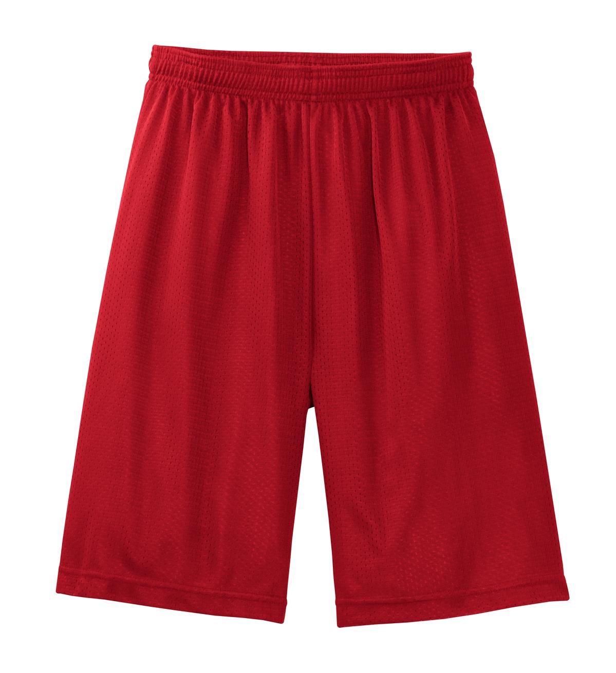 Sport-Tek Men's Long Mesh Short. T515 Mens Apparel Shorts