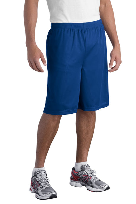 Sport-Tek Men's Long Mesh Short. T515 Mens Apparel Shorts