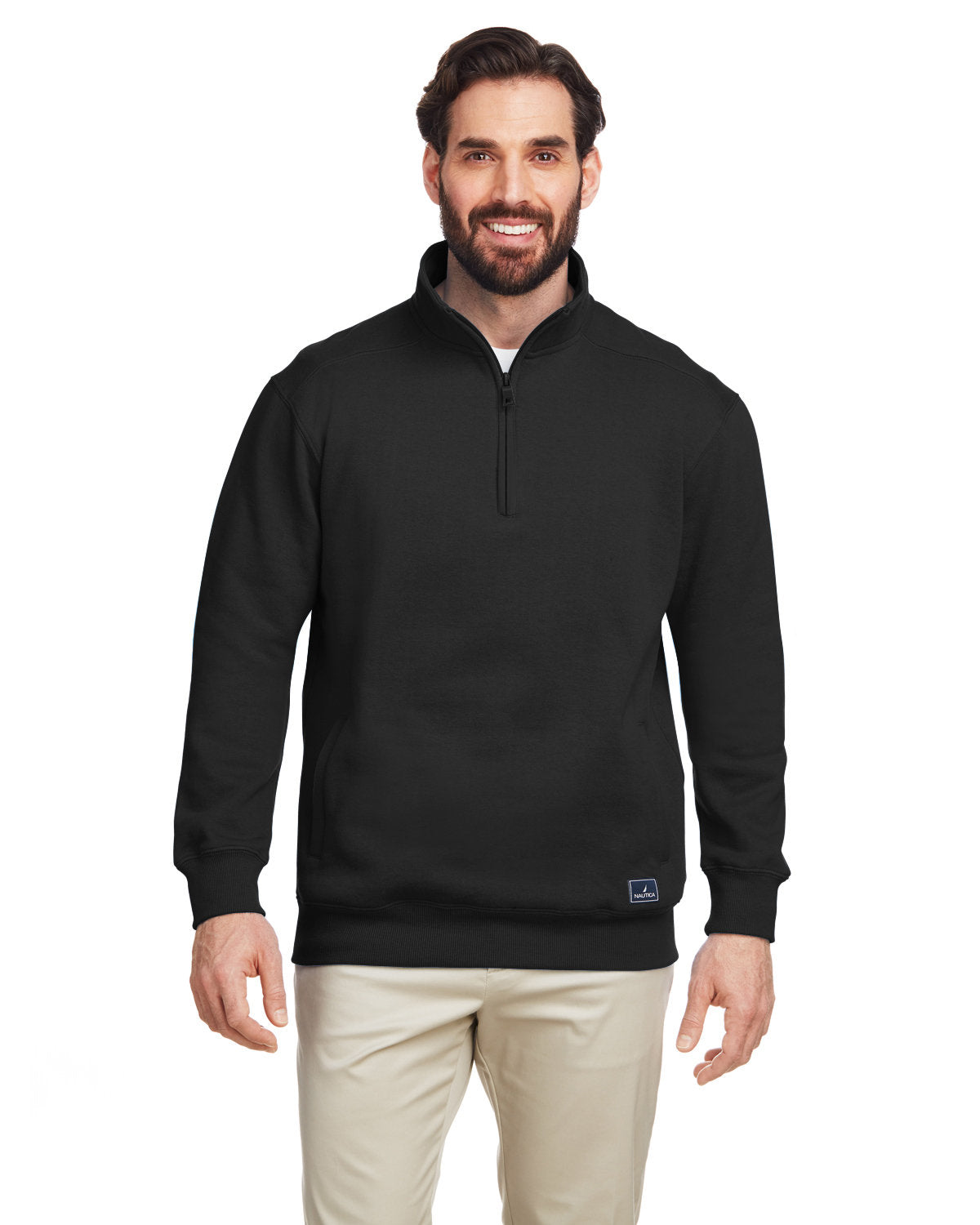 Nautica Men's Anchor Quarter-Zip Pullover Mens Apparel Sweatshirts & Fleece