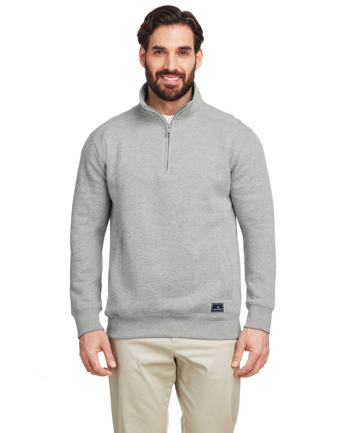 Nautica Men's Anchor Quarter-Zip Pullover Mens Apparel Sweatshirts & Fleece