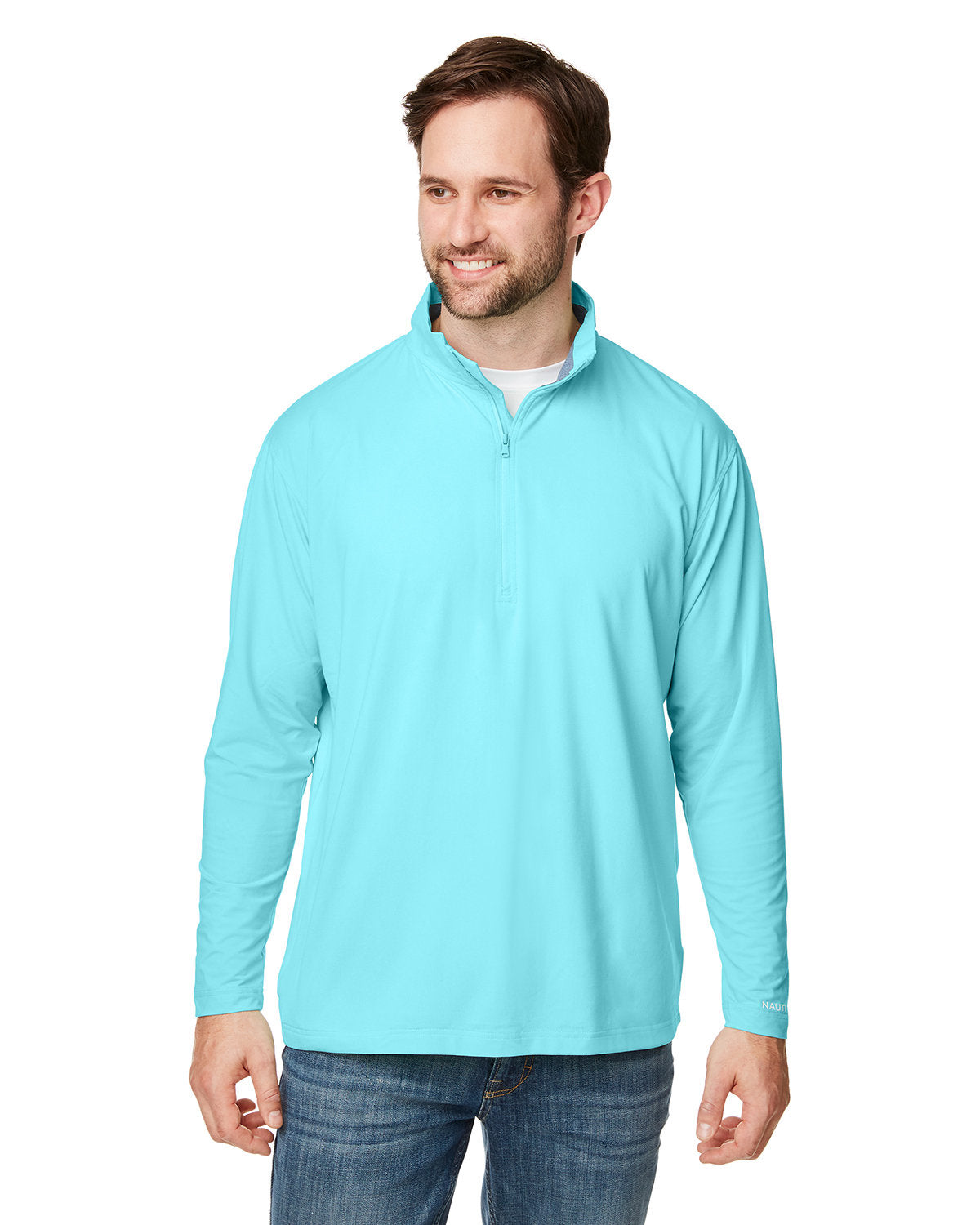 Nautica Men's Saltwater Quarter-Zip Pullover Mens Apparel Sweatshirts & Fleece