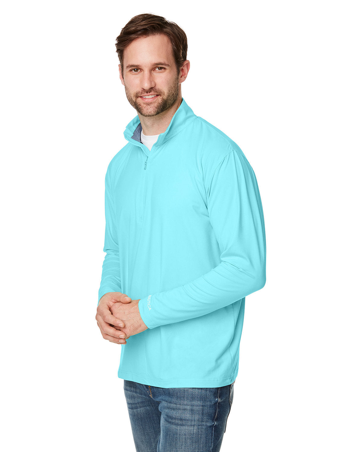 Nautica Men's Saltwater Quarter-Zip Pullover Mens Apparel Sweatshirts & Fleece