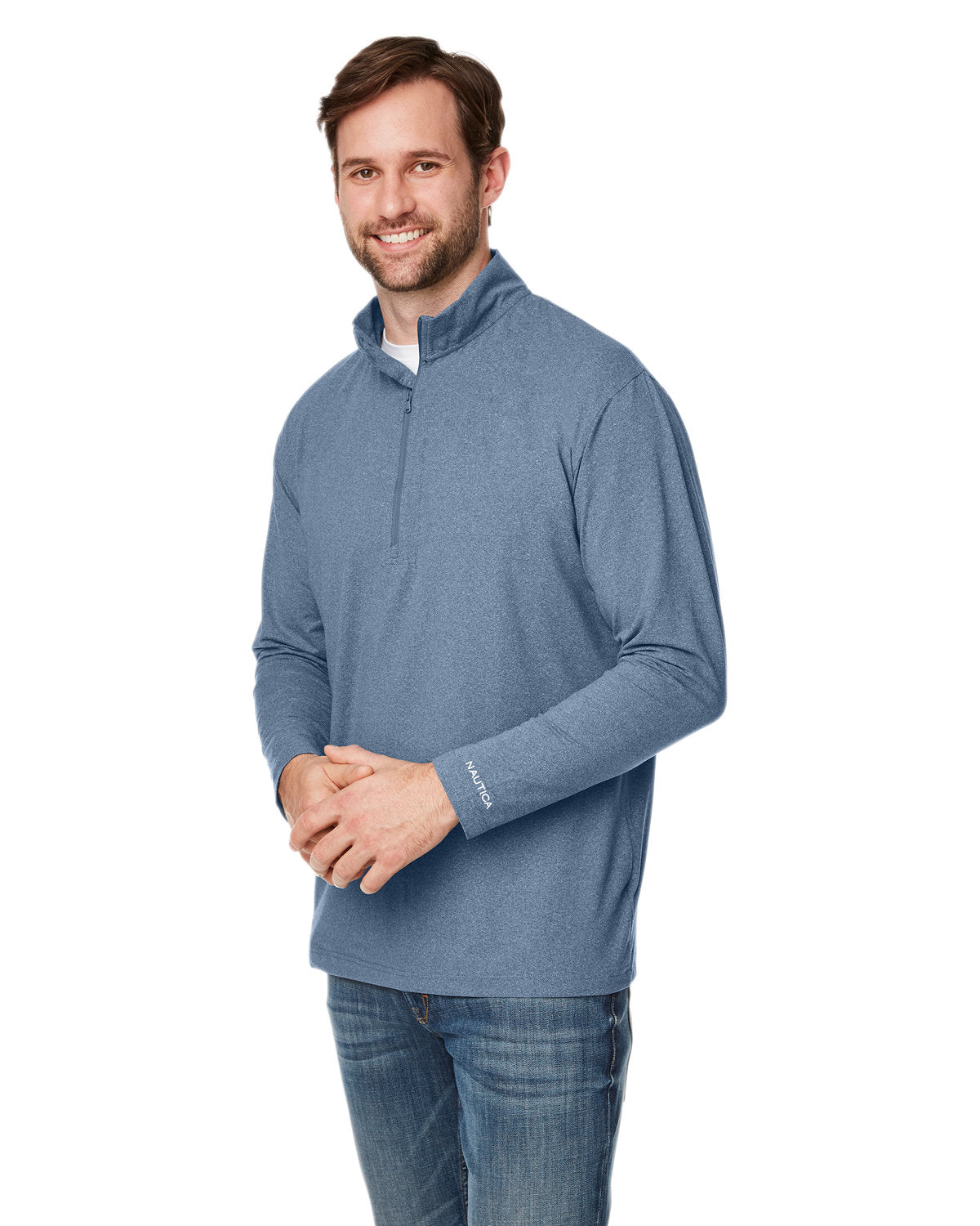 Nautica Men's Saltwater Quarter-Zip Pullover Mens Apparel Sweatshirts & Fleece
