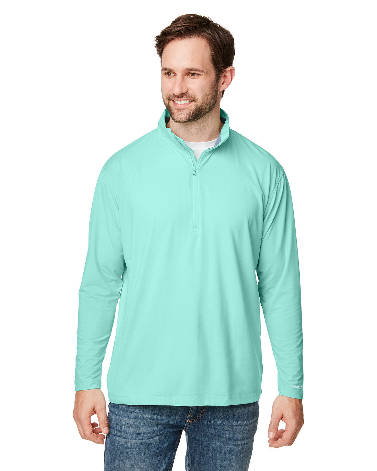 Nautica Men's Saltwater Quarter-Zip Pullover Mens Apparel Sweatshirts & Fleece
