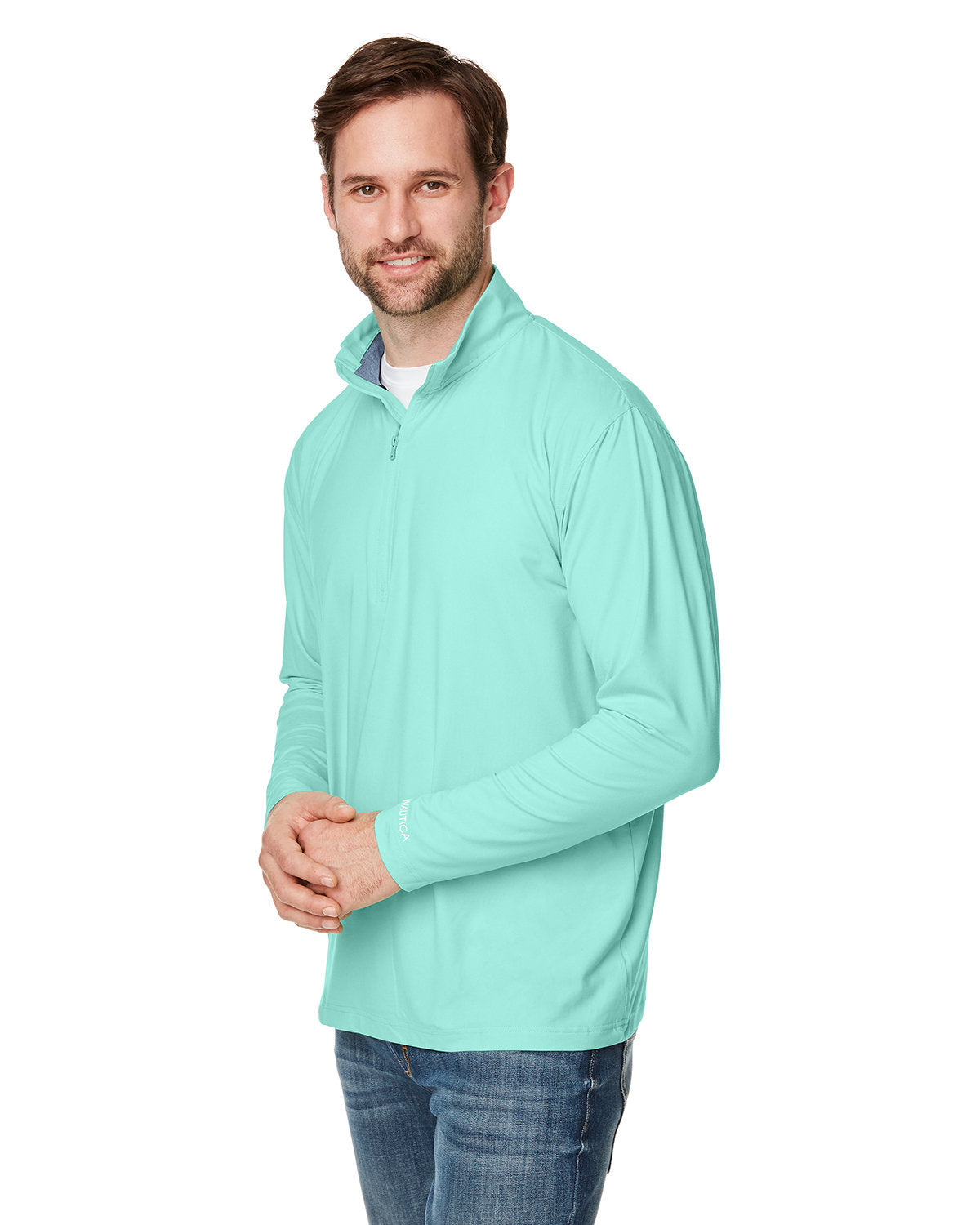 Nautica Men's Saltwater Quarter-Zip Pullover Mens Apparel Sweatshirts & Fleece