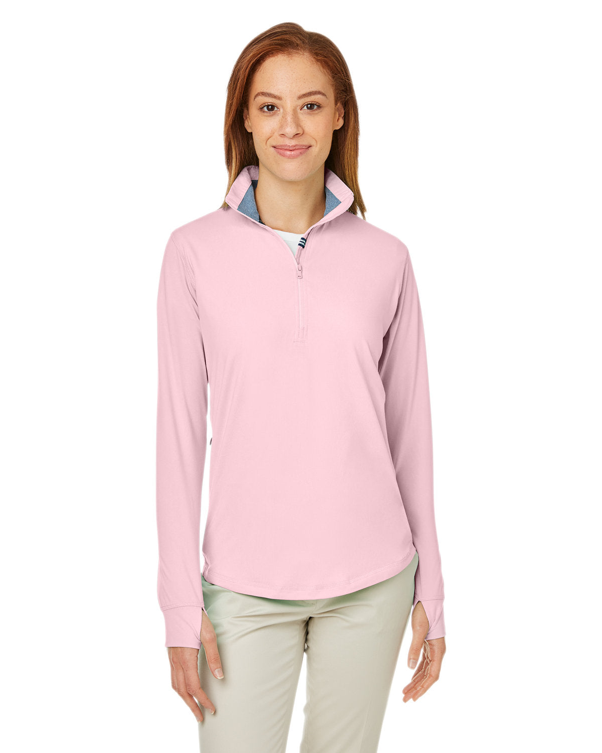 Nautica Ladies' Saltwater Quarter-Zip Pullover Womens Apparel Sweatshirts & Fleece
