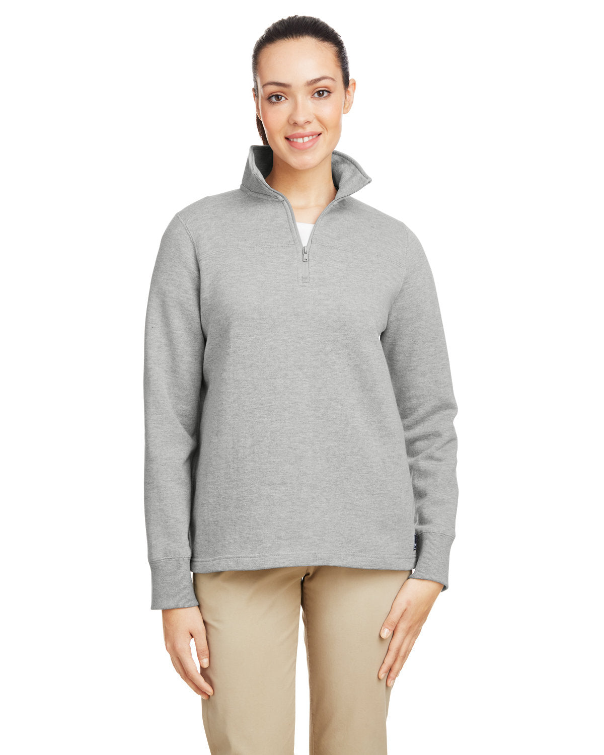 Nautica Ladies' Anchor Quarter-Zip Pullover Womens Apparel Sweatshirts & Fleece