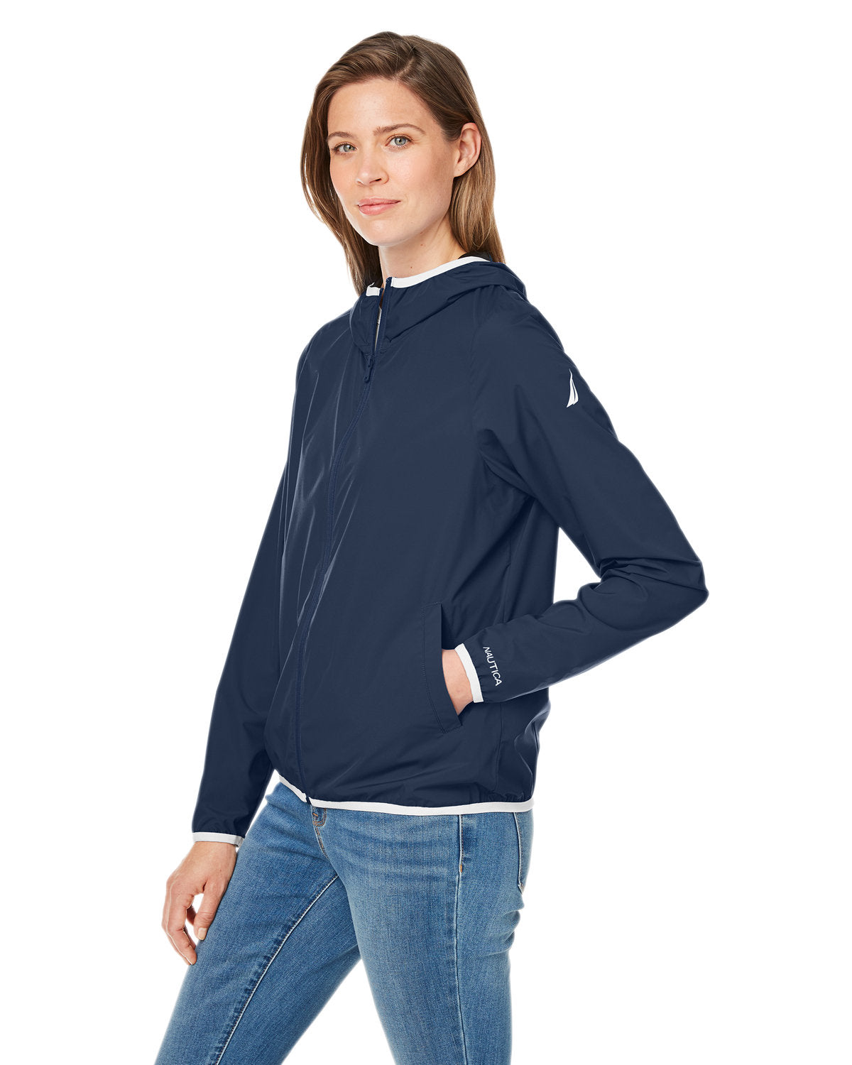 Nautica Ladies' Stillwater Windbreaker Jacket Womens Apparel Jackets & Vests
