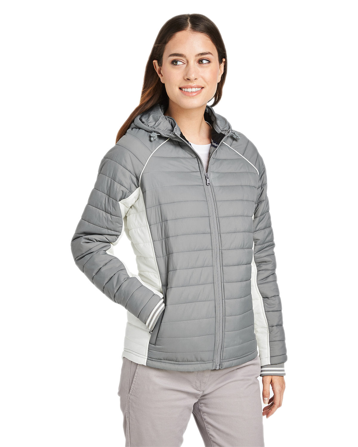 Nautica Ladies' Nautical Mile Puffer Packable Jacket Womens Apparel Jackets & Vests