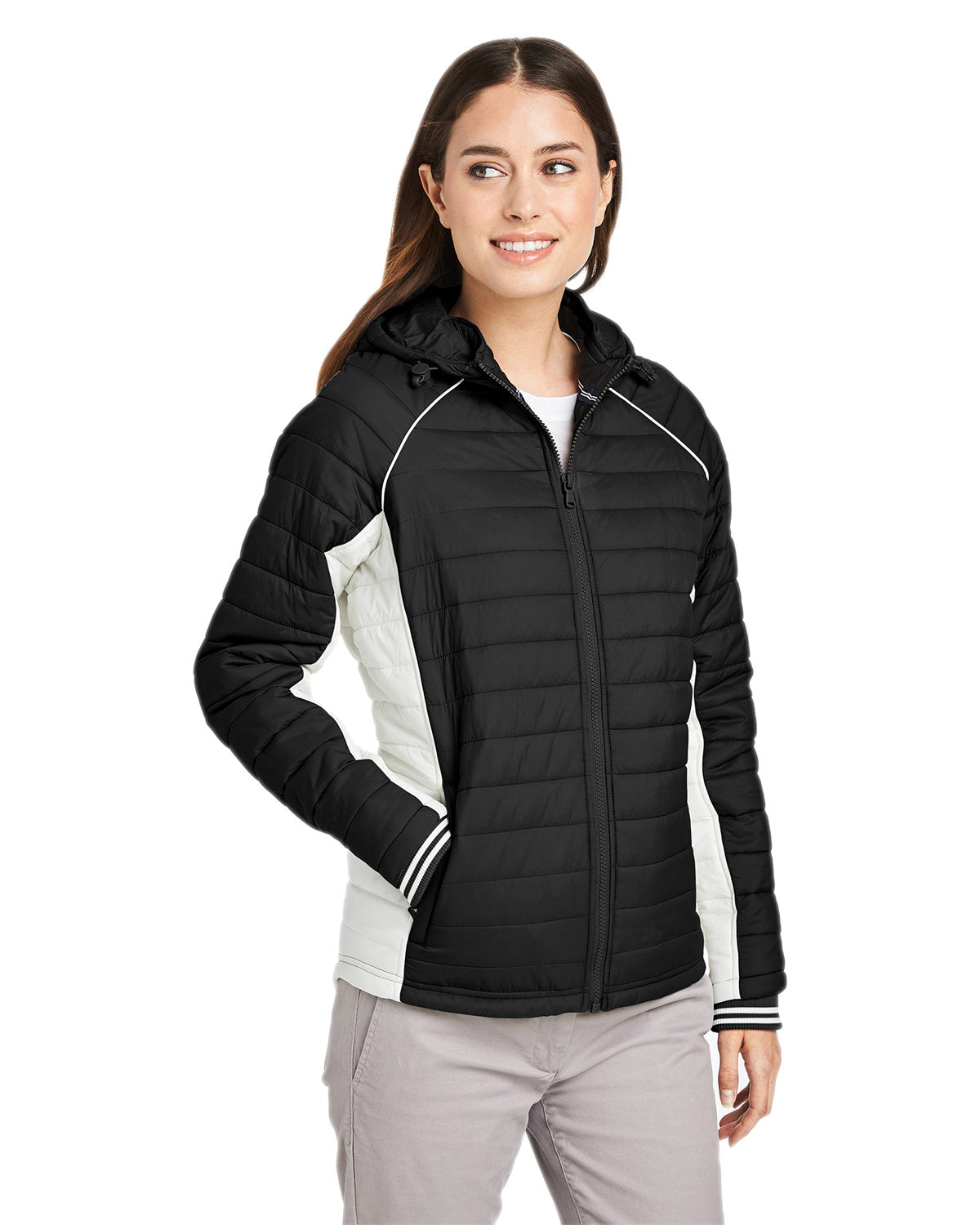 Nautica Ladies' Nautical Mile Puffer Packable Jacket Womens Apparel Jackets & Vests