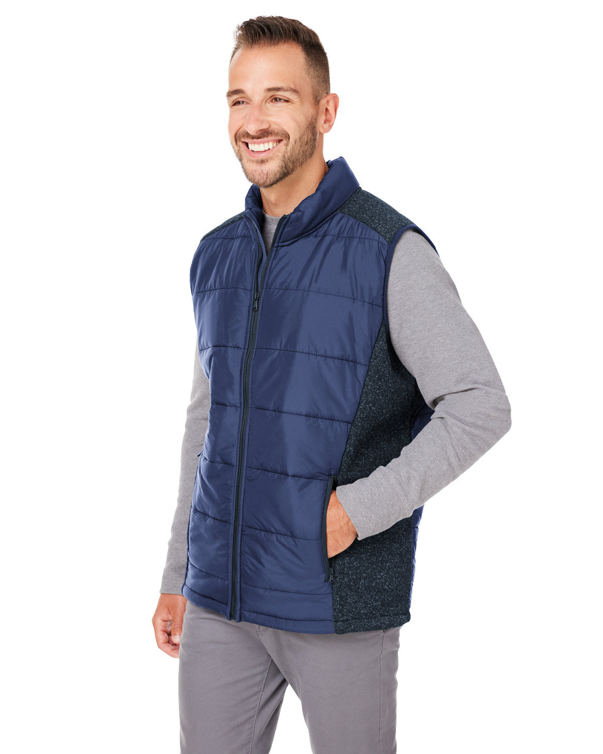 Nautica Men's Harbor Puffer Vest Mens Apparel Jackets & Vests