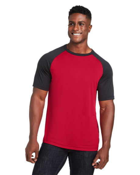 Team 365 Unisex Zone Colorblock Raglan T-Shirt Mens Apparel Shirts & Tops