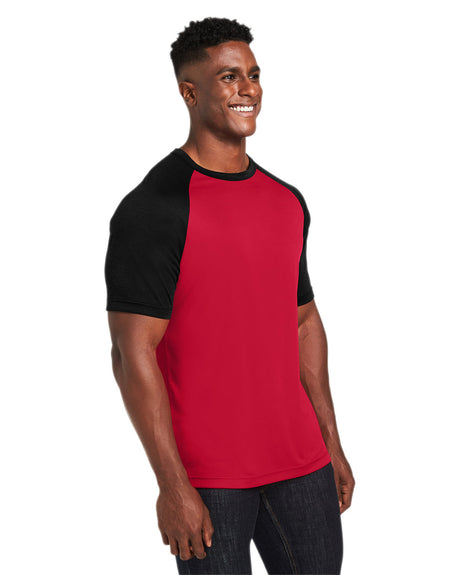 Team 365 Unisex Zone Colorblock Raglan T-Shirt Mens Apparel Shirts & Tops