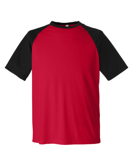 Team 365 Unisex Zone Colorblock Raglan T-Shirt Mens Apparel Shirts & Tops