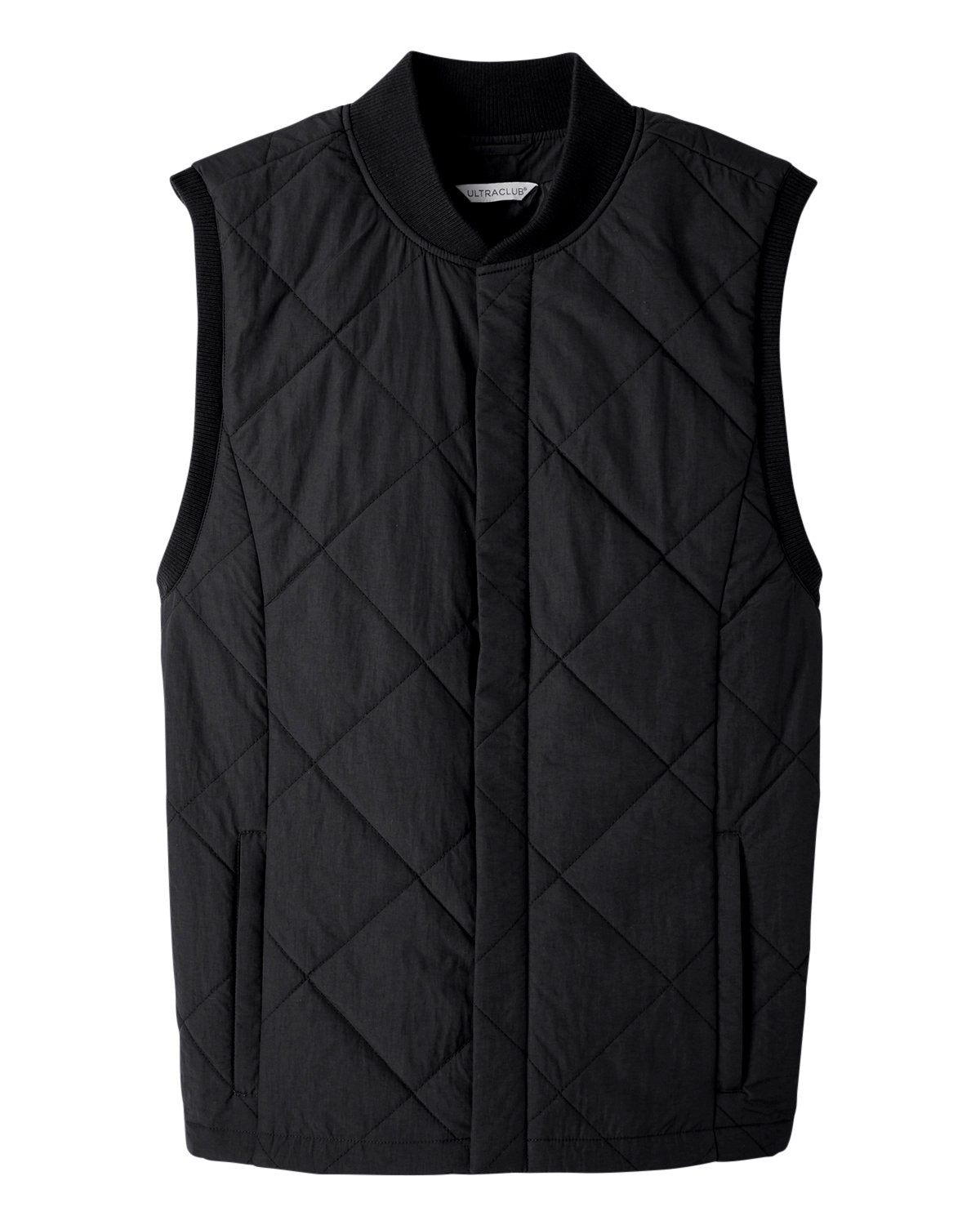 UltraClub Men's Dawson Quilted Hiking Vest-5