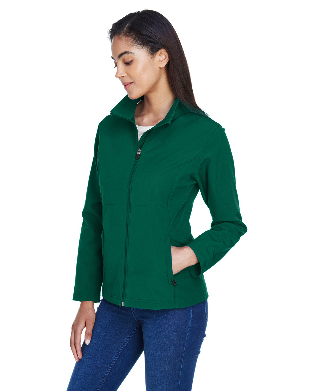 Team 365 Ladies' Leader Soft Shell Jacket Womens Apparel Jackets & Vests