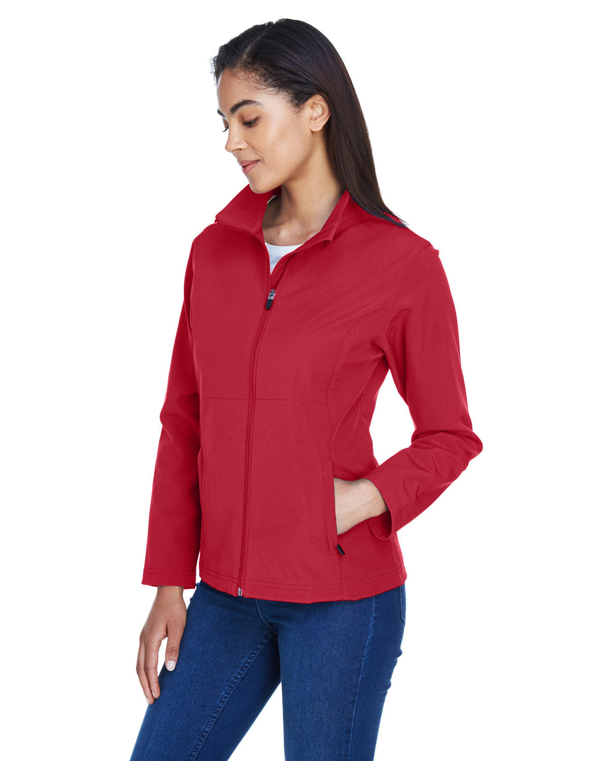 Team 365 Ladies' Leader Soft Shell Jacket Womens Apparel Jackets & Vests