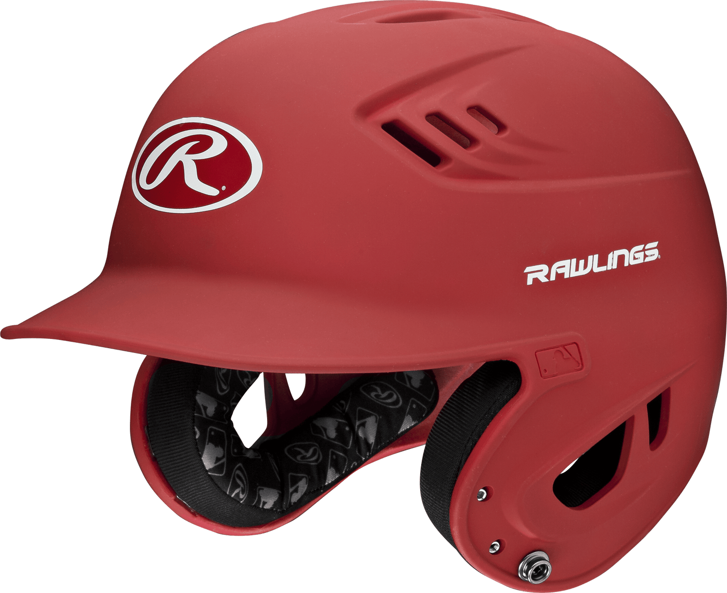 Rawlings Junior R16 1-Tone Baseball Helmet - Matte Baseball Batting Helmets All