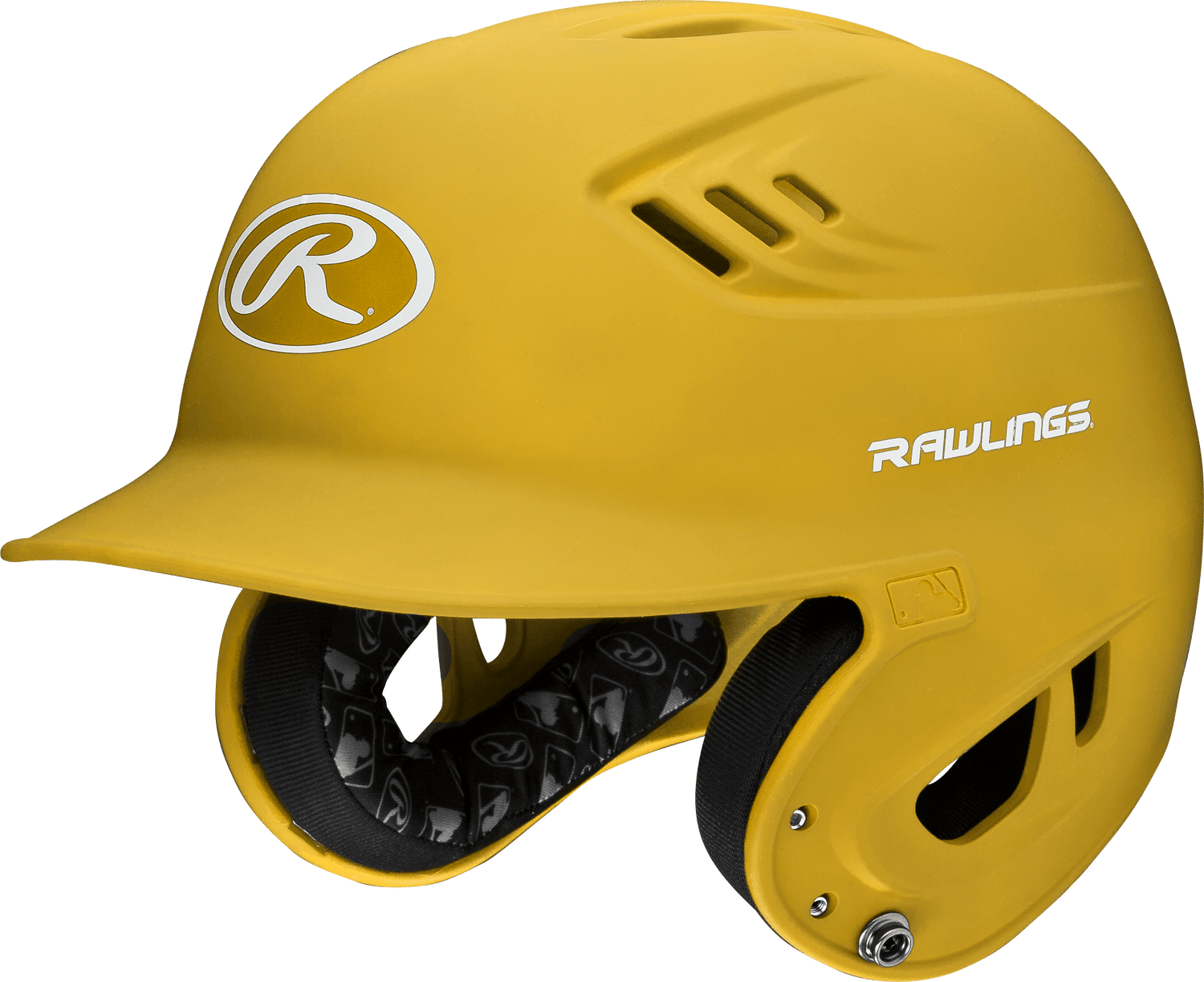 Rawlings Junior R16 1-Tone Baseball Helmet - Matte Baseball Batting Helmets All