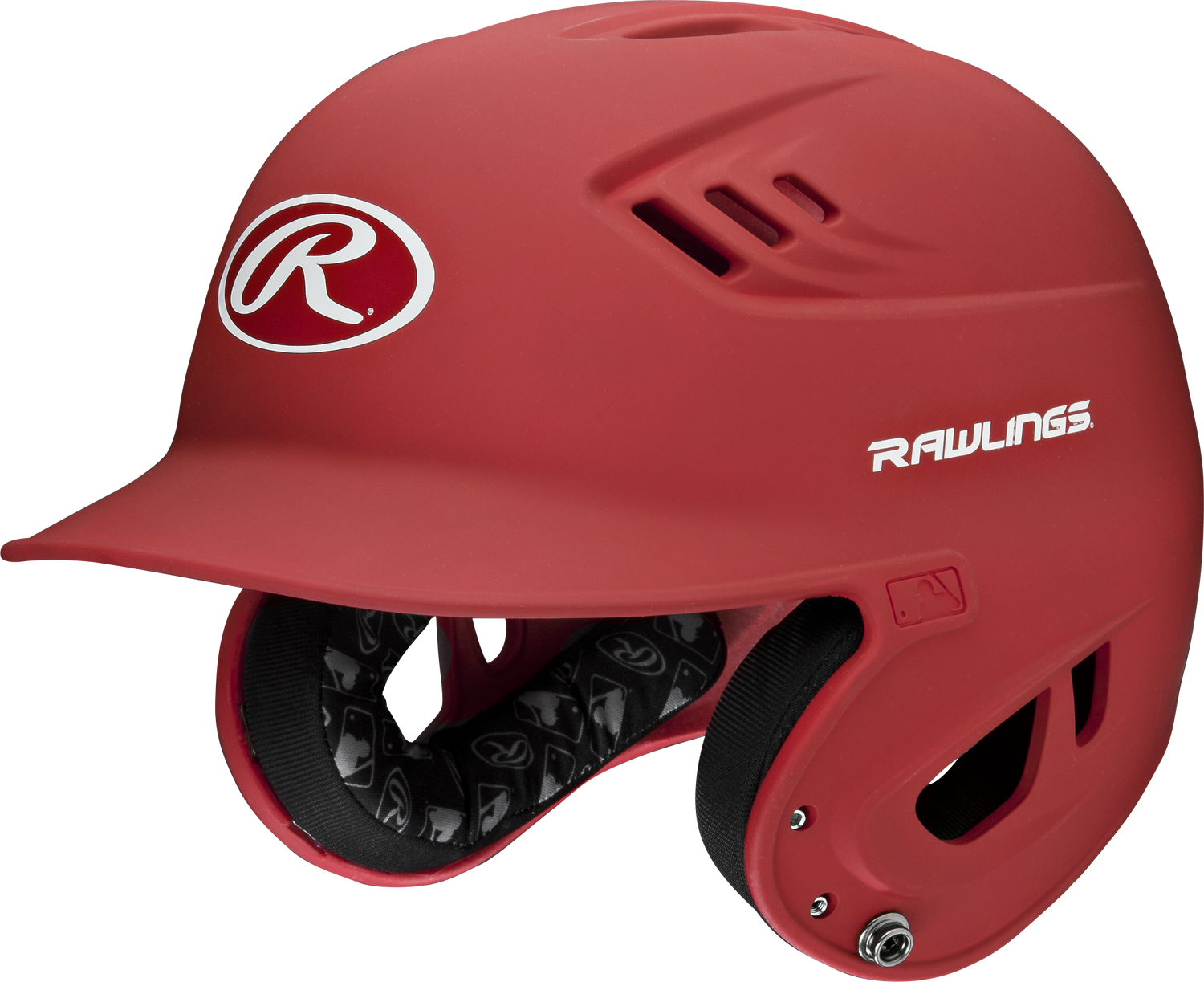 Rawlings Senior R16 1-Tone Baseball Helmet - Matte Baseball Batting Helmets All