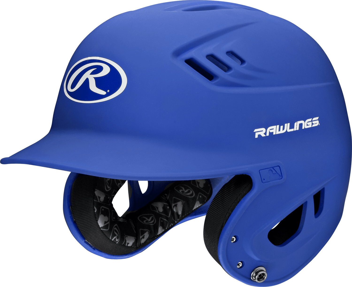 Rawlings Junior R16 1-Tone Baseball Helmet - Matte Baseball Batting Helmets All