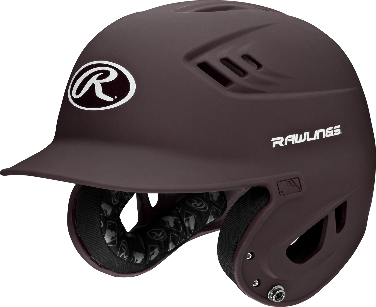 Rawlings Senior R16 1-Tone Baseball Helmet - Matte Baseball Batting Helmets All