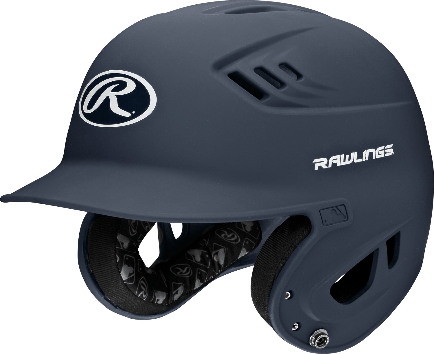 Rawlings Junior R16 1-Tone Baseball Helmet - Matte Baseball Batting Helmets All