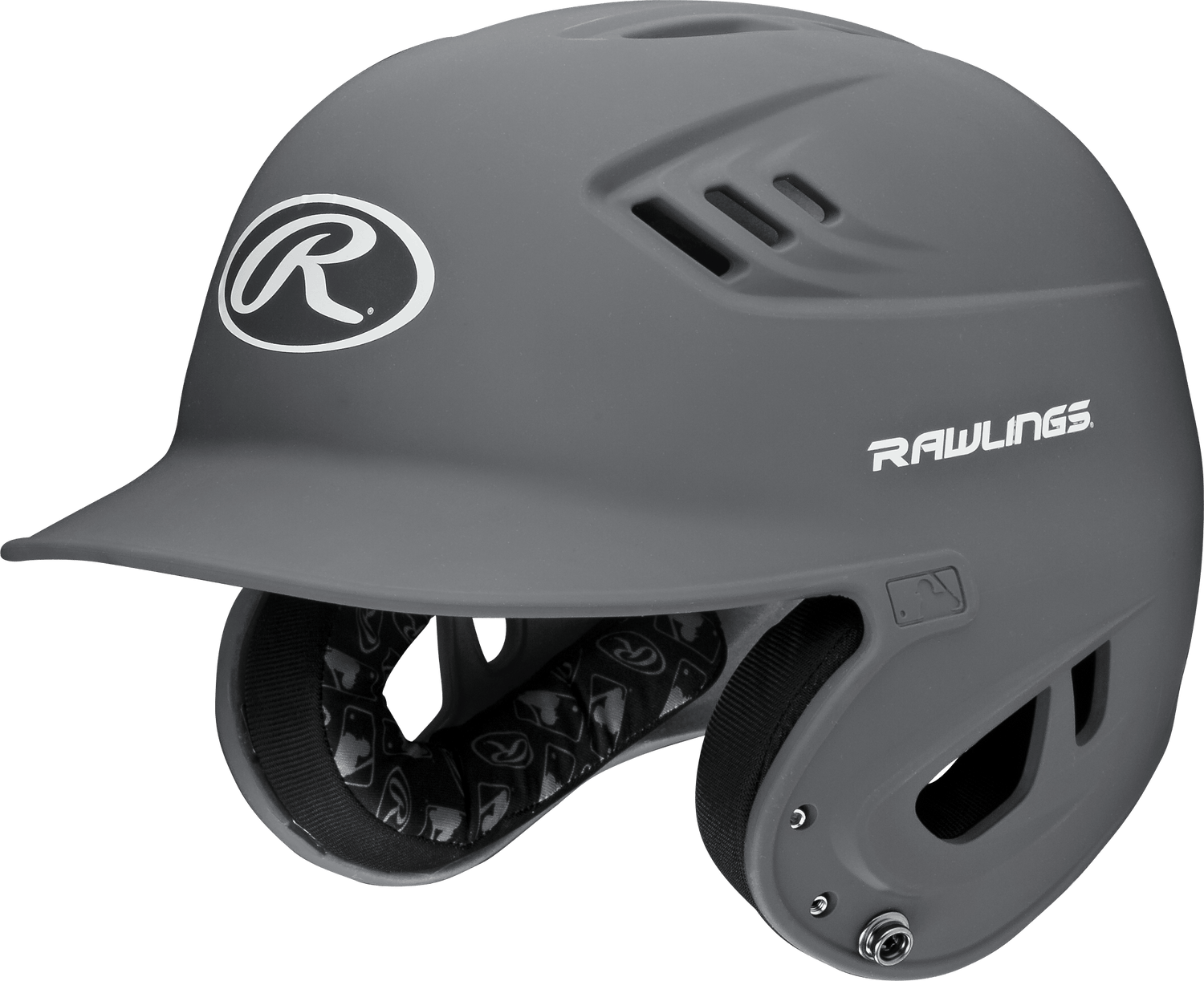 Rawlings Junior R16 1-Tone Baseball Helmet - Matte Baseball Batting Helmets All
