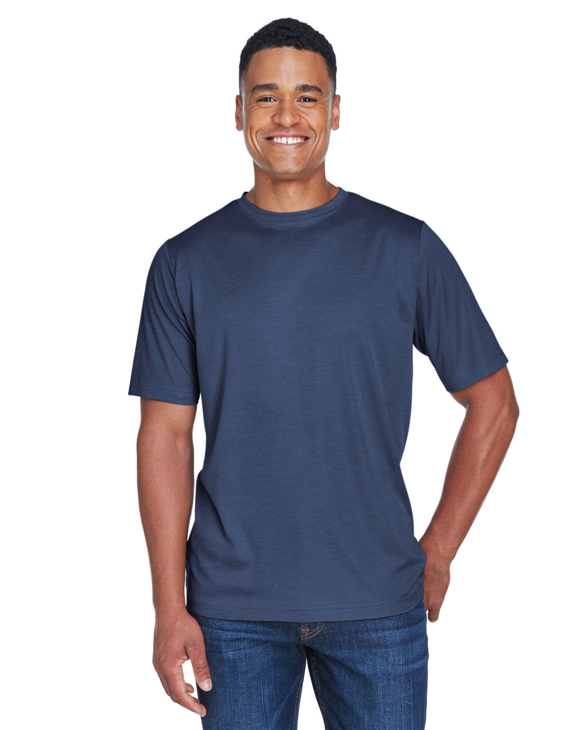 Team 365 Men's Sonic Heather Performance T-Shirt Mens Apparel Shirts & Tops
