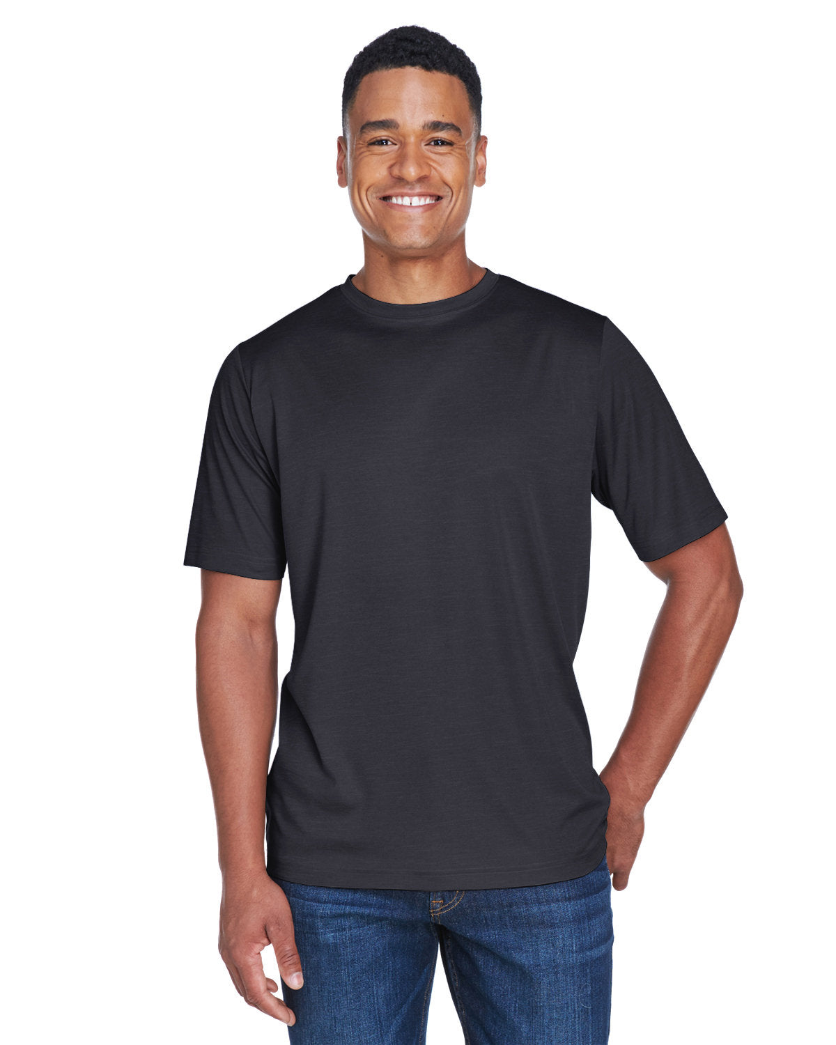 Team 365 Men's Sonic Heather Performance T-Shirt Mens Apparel Shirts & Tops