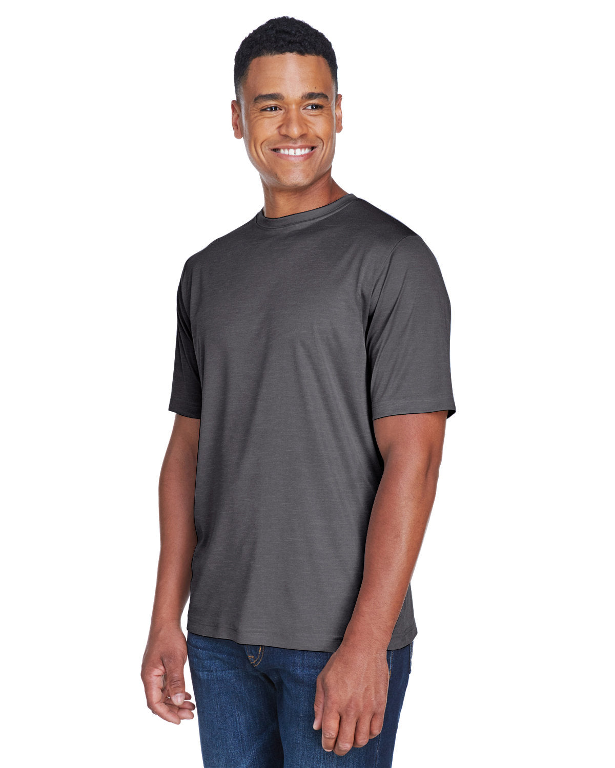 Team 365 Men's Sonic Heather Performance T-Shirt Mens Apparel Shirts & Tops
