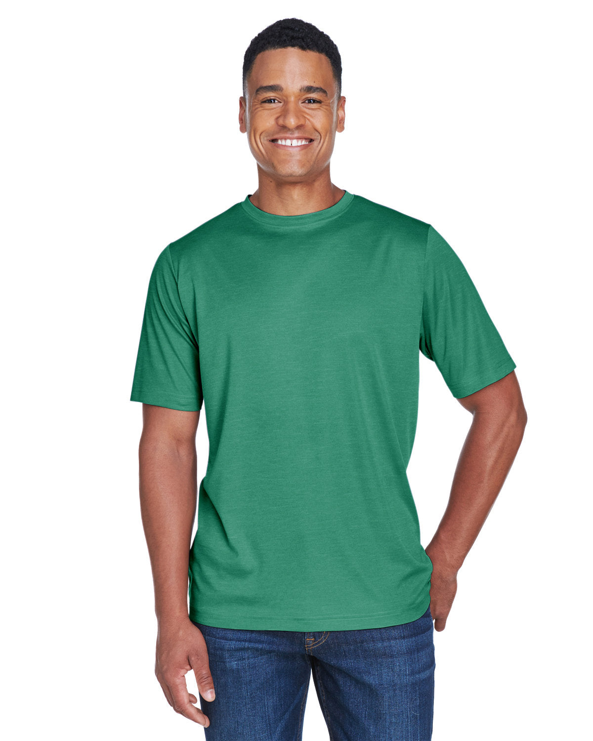Team 365 Men's Sonic Heather Performance T-Shirt Mens Apparel Shirts & Tops