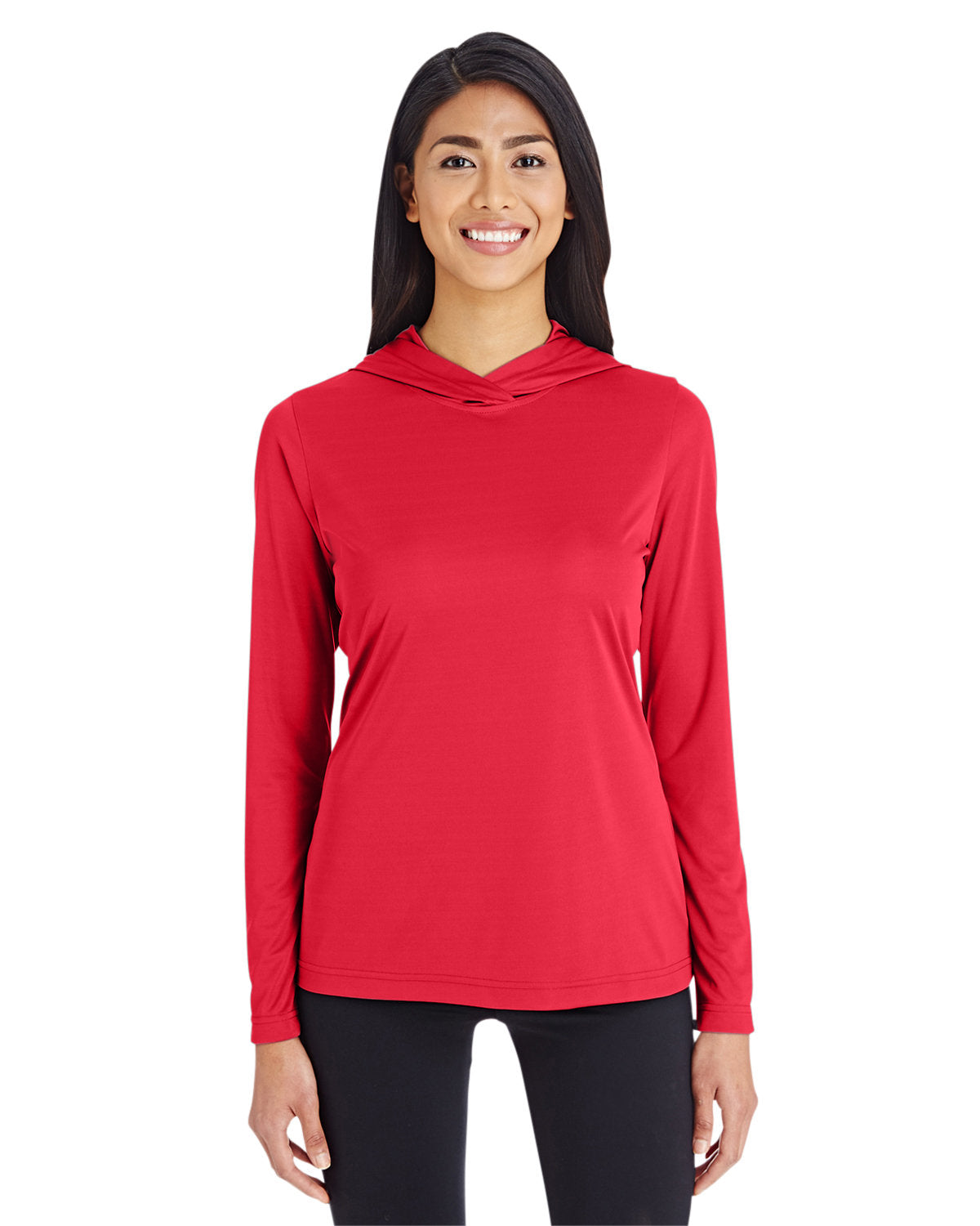 Team 365 Ladies' Zone Performance Hooded T-Shirt Womens Apparel Shirts & Tops