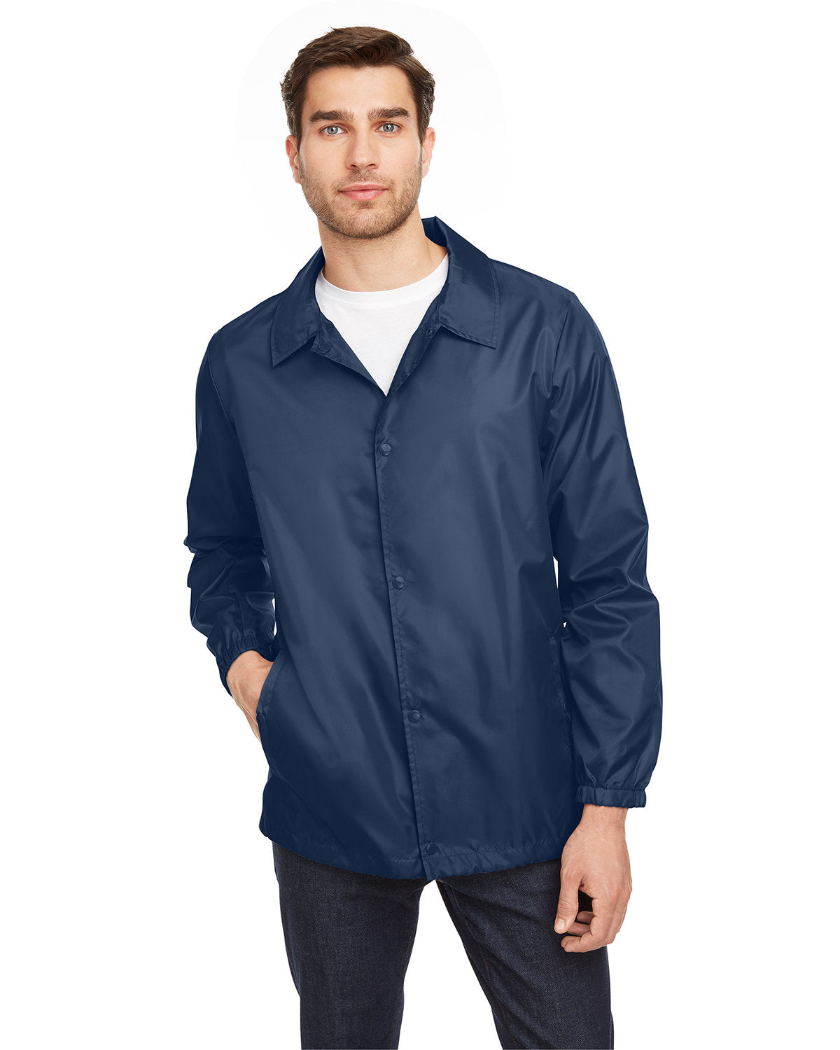 Team 365 Adult Zone Protect Coaches Jacket Mens Apparel Jackets & Vests