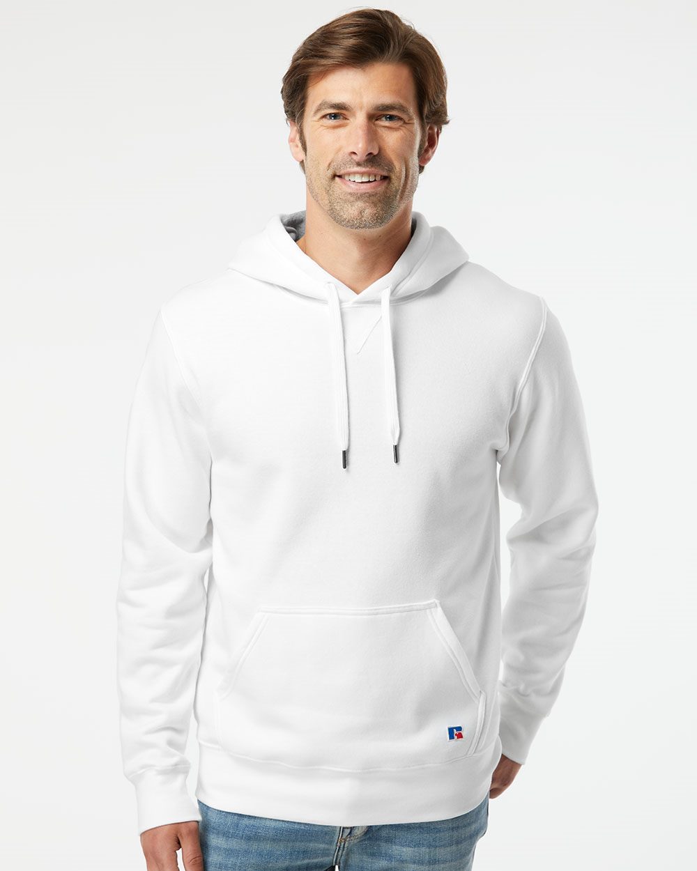 Russell Athletic Cotton Rich Fleece Hooded Sweatshirt Mens Apparel Sweatshirts & Fleece