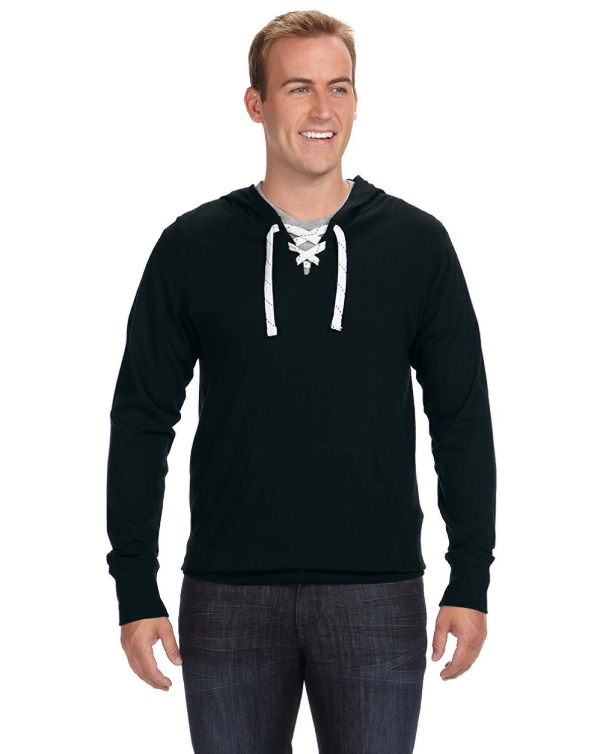 J-America Men's Sport Lace Jersey Hoody
-1