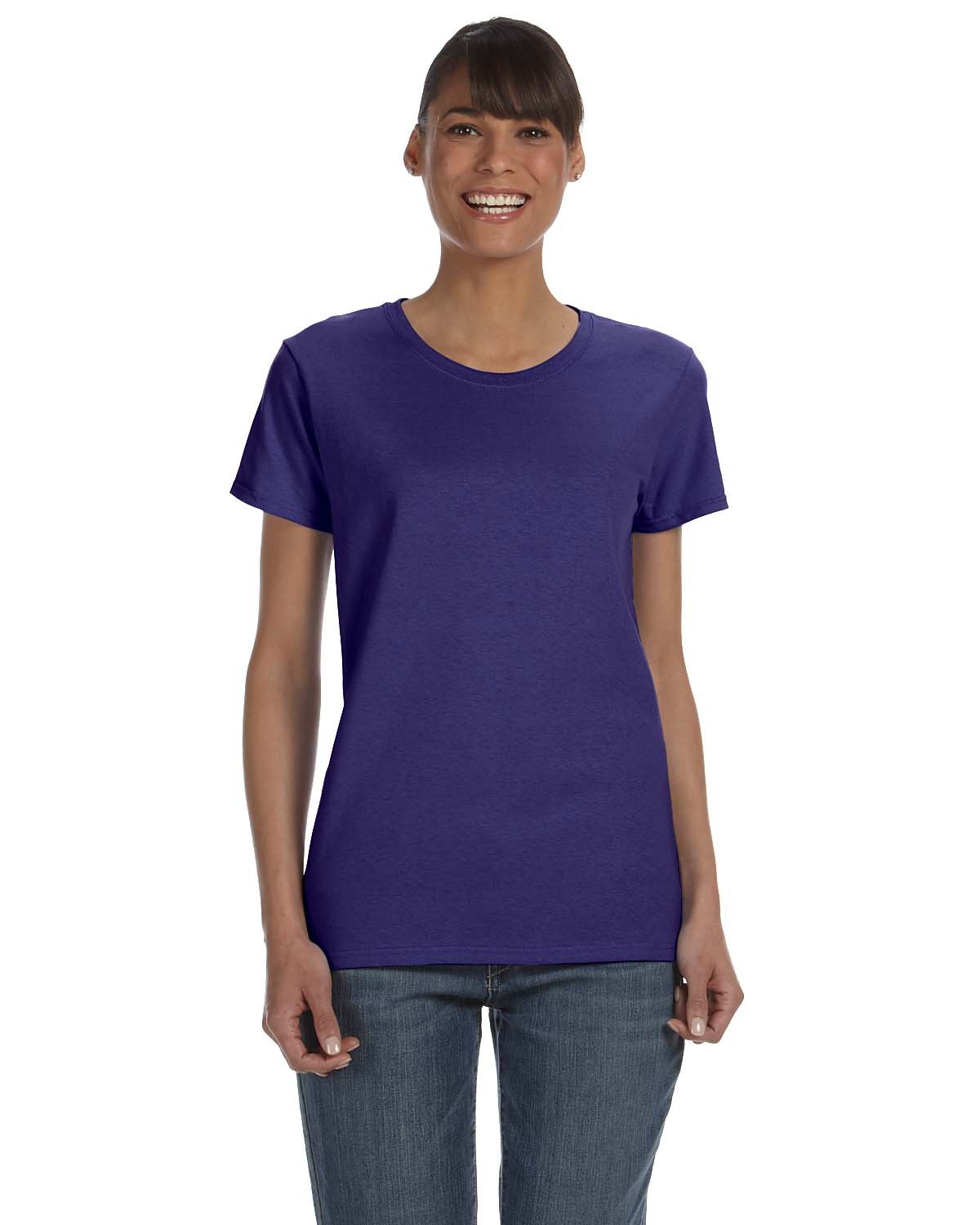 Gildan Women's Heavy Cotton 100% Cotton T-Shirt 5000L Womens Apparel Shirts & Tops