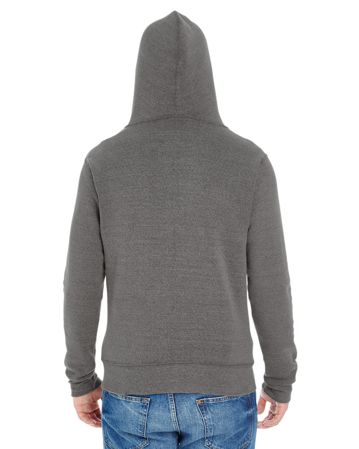 J. America Unisex Triblend Full-Zip Hooded Sweatshirt 4249-2