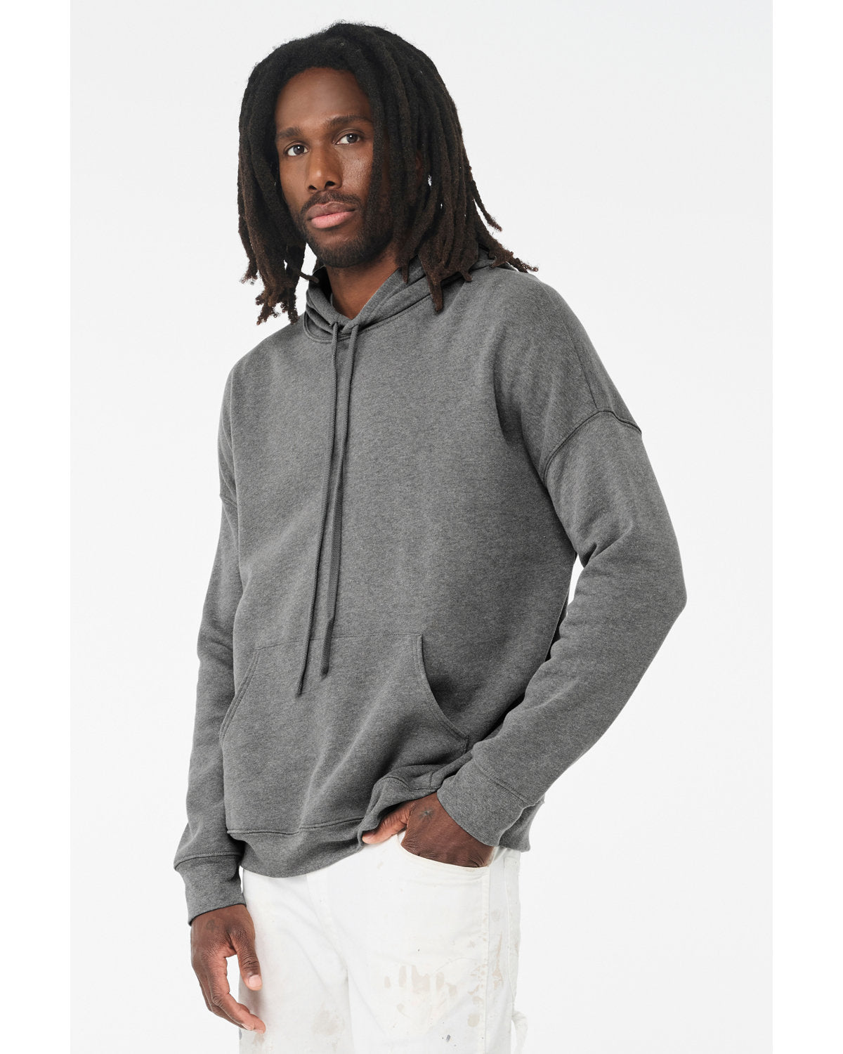 BELLA + CANVAS Men's Sponge Fleece Drop Shoulder Hoodie Mens Apparel Sweatshirts & Fleece