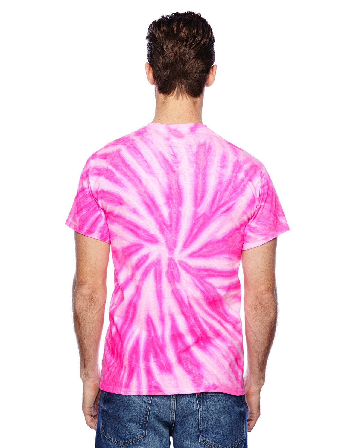 Tie-Dye Adult 5.4 oz., 100% Cotton Twist Tie-Dyed T-Shirt Mens Apparel Shirts & Tops