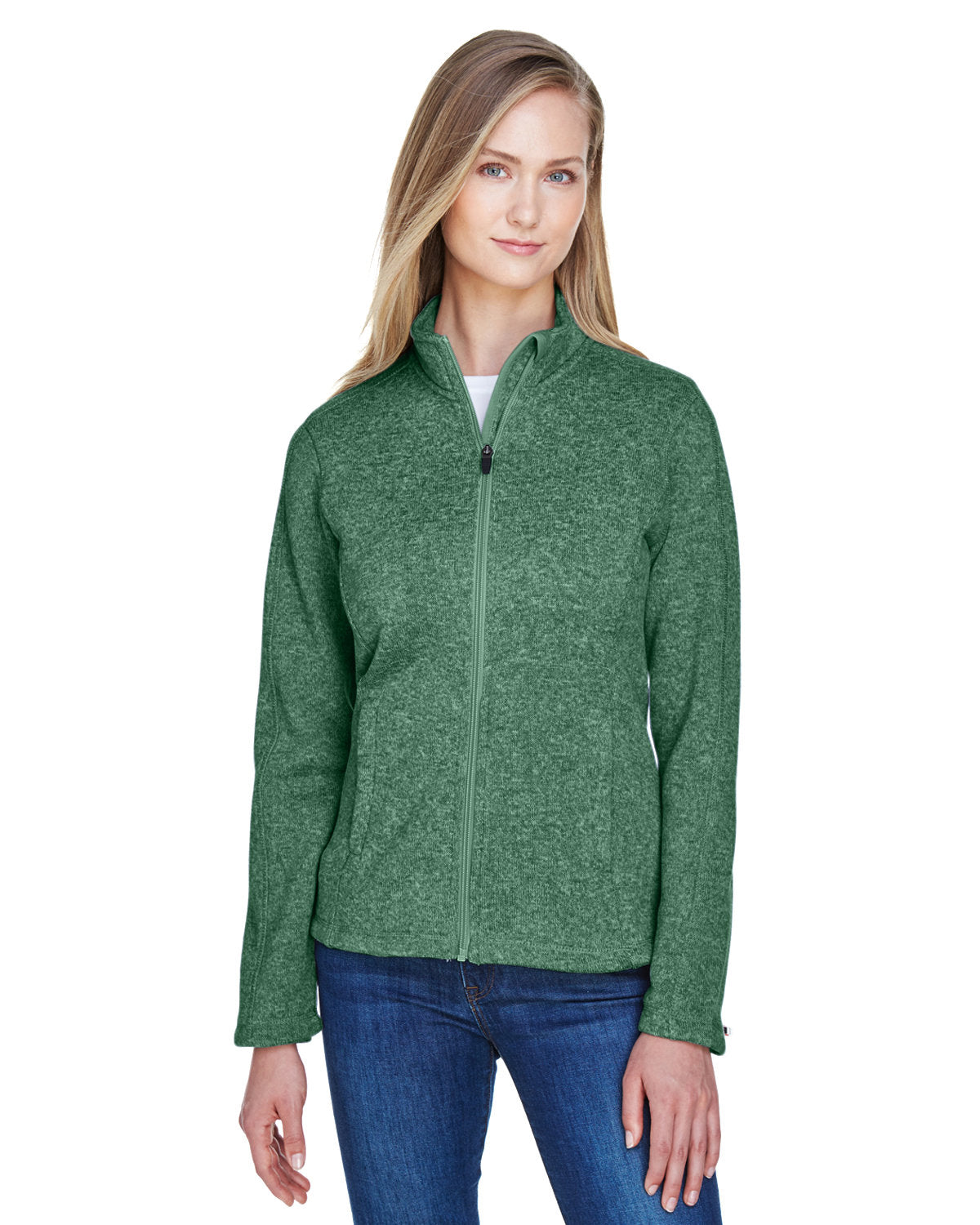 Devon & Jones Ladies' Bristol Full-Zip Sweater Fleece Jacket Womens Apparel Sweatshirts & Fleece