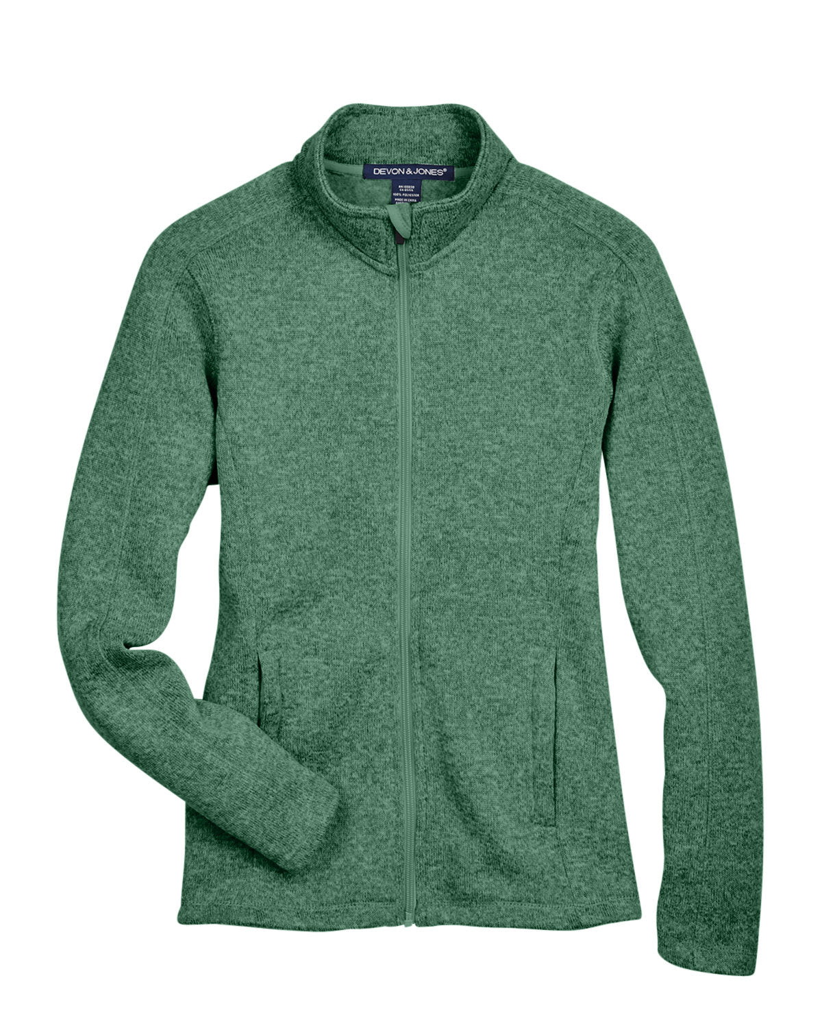 Devon & Jones Ladies' Bristol Full-Zip Sweater Fleece Jacket Womens Apparel Sweatshirts & Fleece