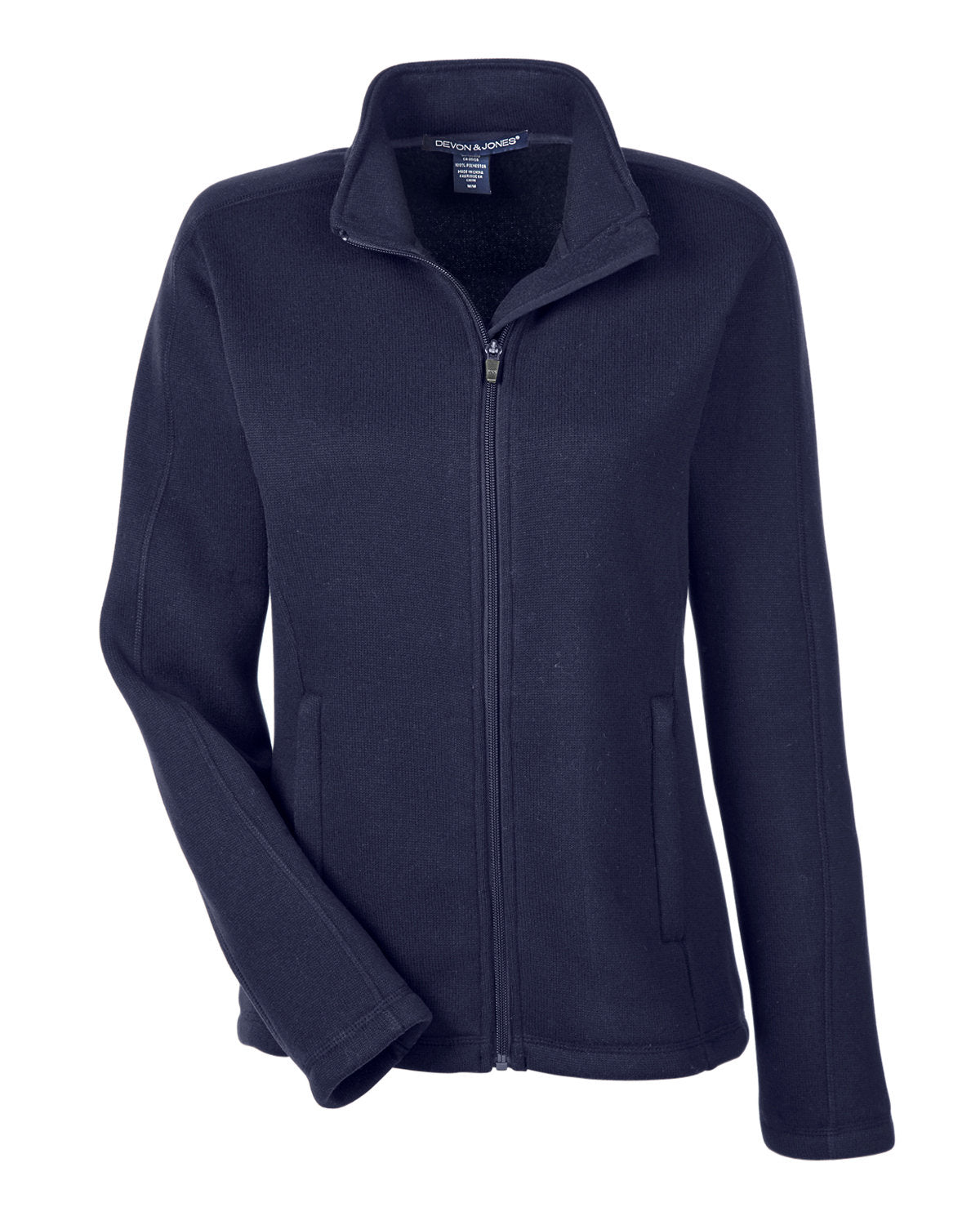Devon & Jones Ladies' Bristol Full-Zip Sweater Fleece Jacket Womens Apparel Sweatshirts & Fleece