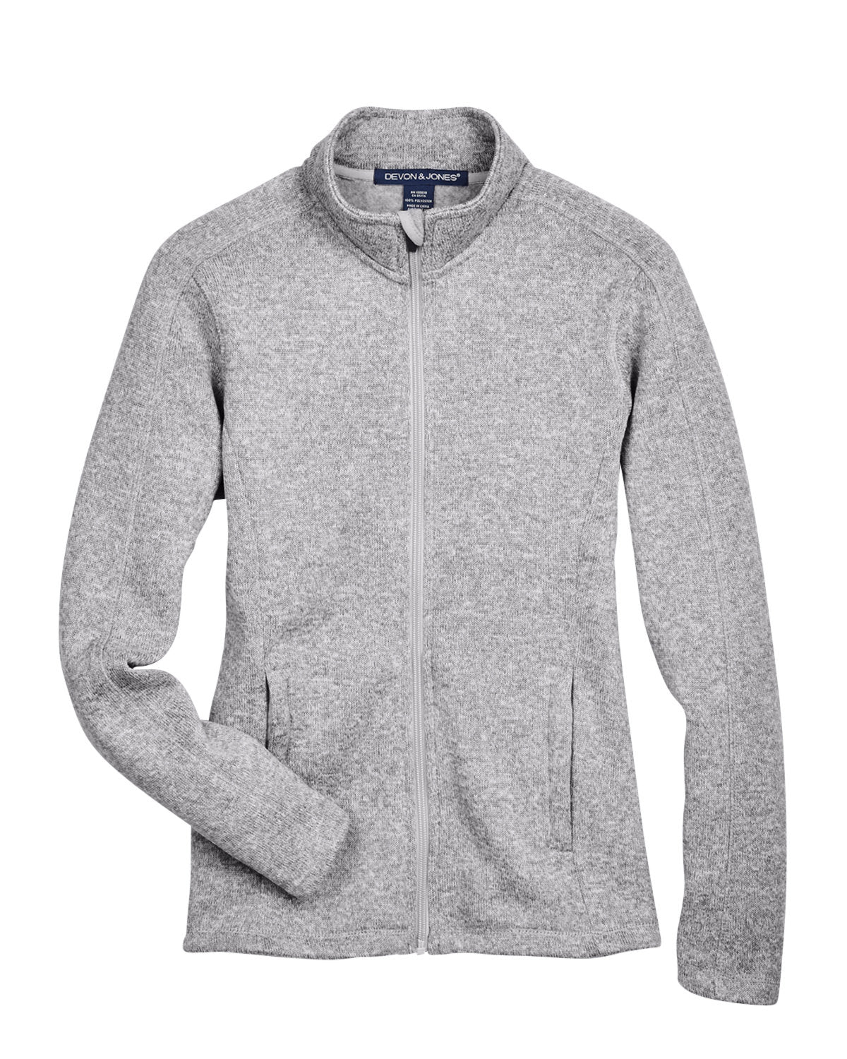 Devon & Jones Ladies' Bristol Full-Zip Sweater Fleece Jacket Womens Apparel Sweatshirts & Fleece