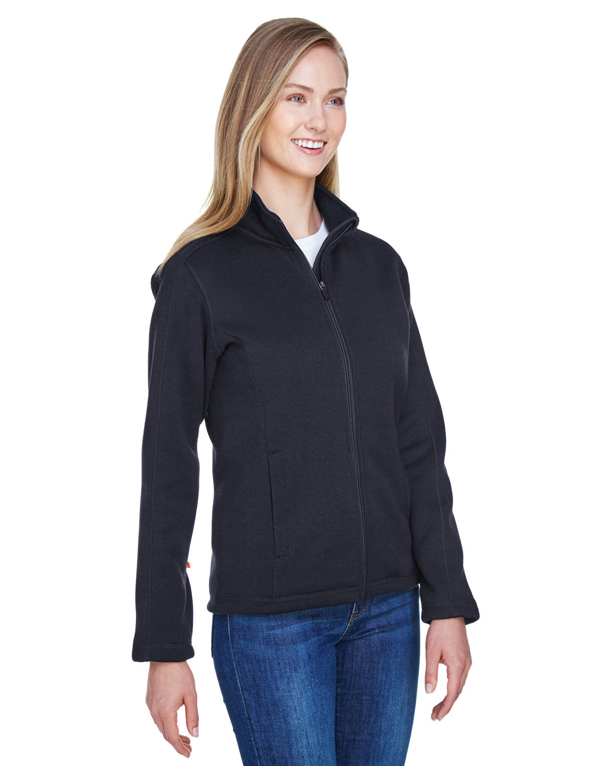 Devon & Jones Ladies' Bristol Full-Zip Sweater Fleece Jacket Womens Apparel Sweatshirts & Fleece