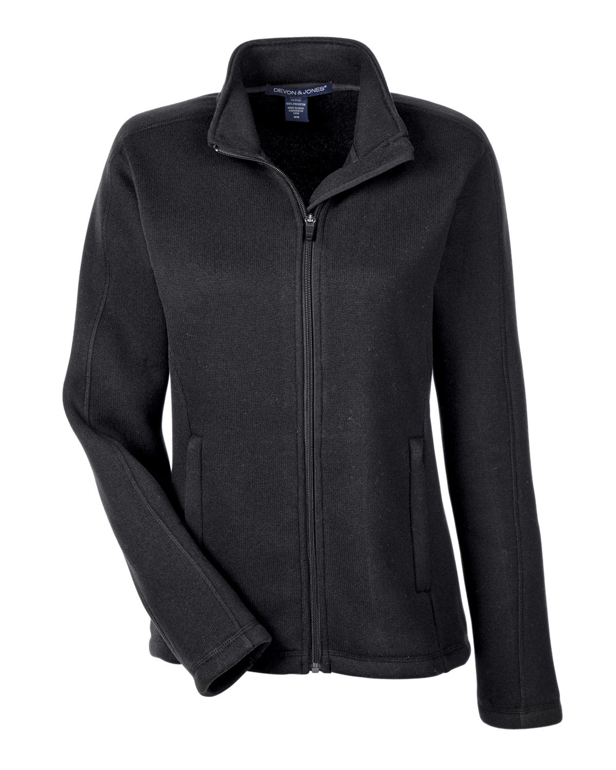 Devon & Jones Ladies' Bristol Full-Zip Sweater Fleece Jacket Womens Apparel Sweatshirts & Fleece