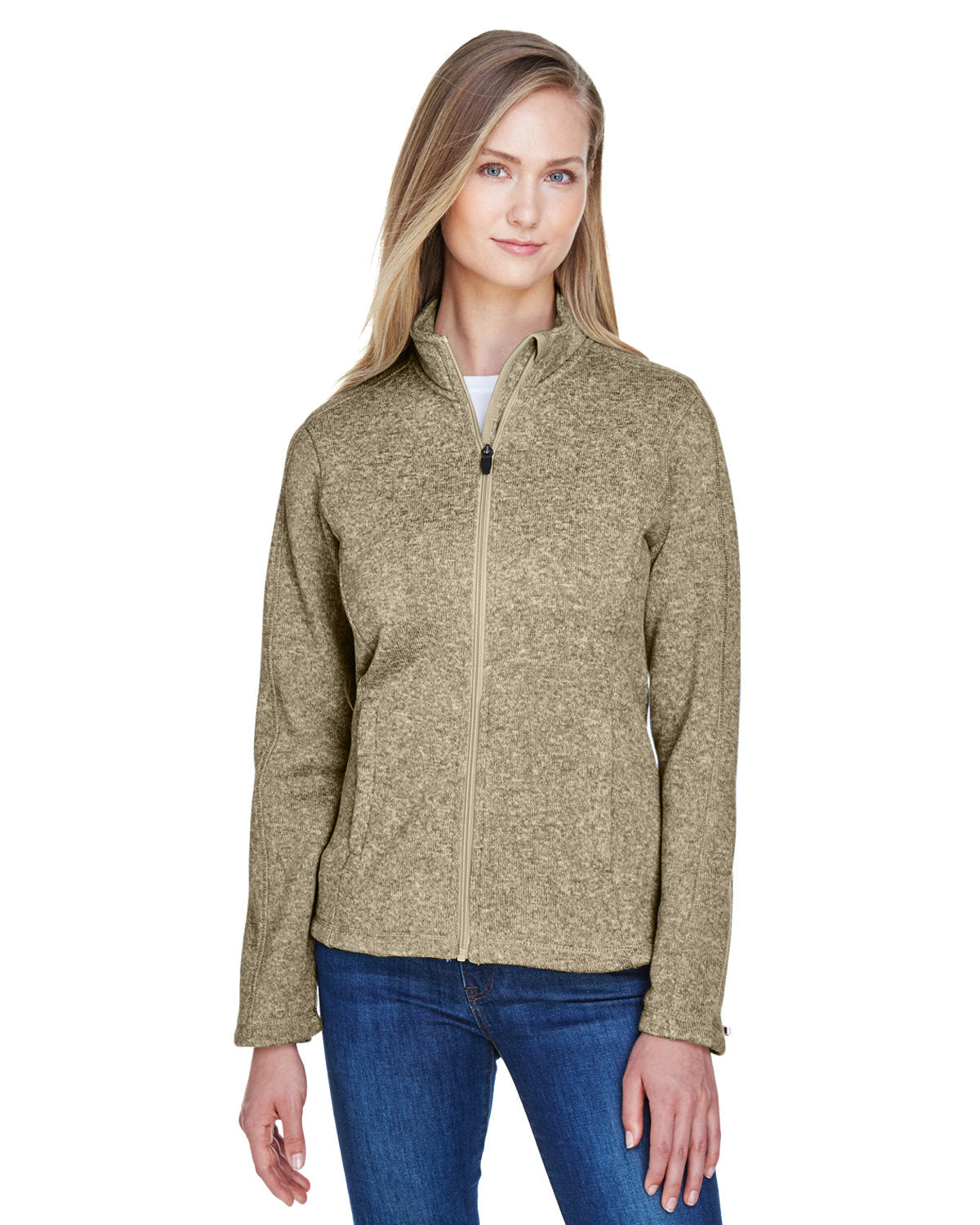 Devon & Jones Ladies' Bristol Full-Zip Sweater Fleece Jacket Womens Apparel Sweatshirts & Fleece